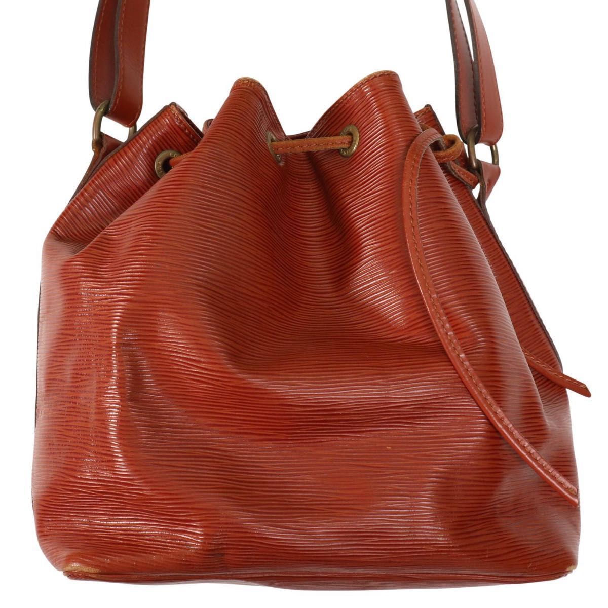 LOUIS VUITTON ルイヴィトン エピ プチノエ 巾着 レザー ショルダー