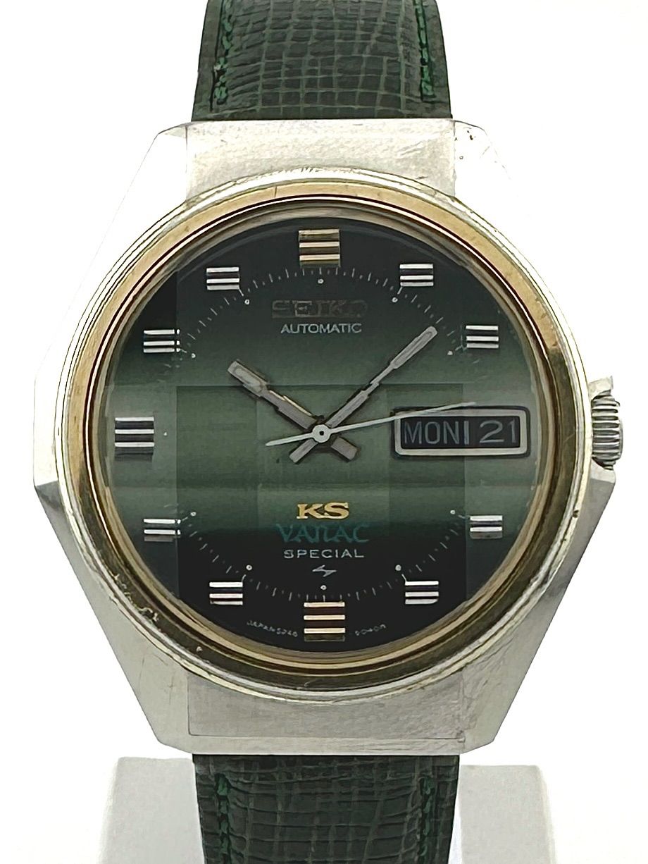 キングセイコー　vanac 5246-6050 グリーン文字盤　OH済み キングセイコー vanac 5246-6050 グリーン文字盤 OH済み セイコー