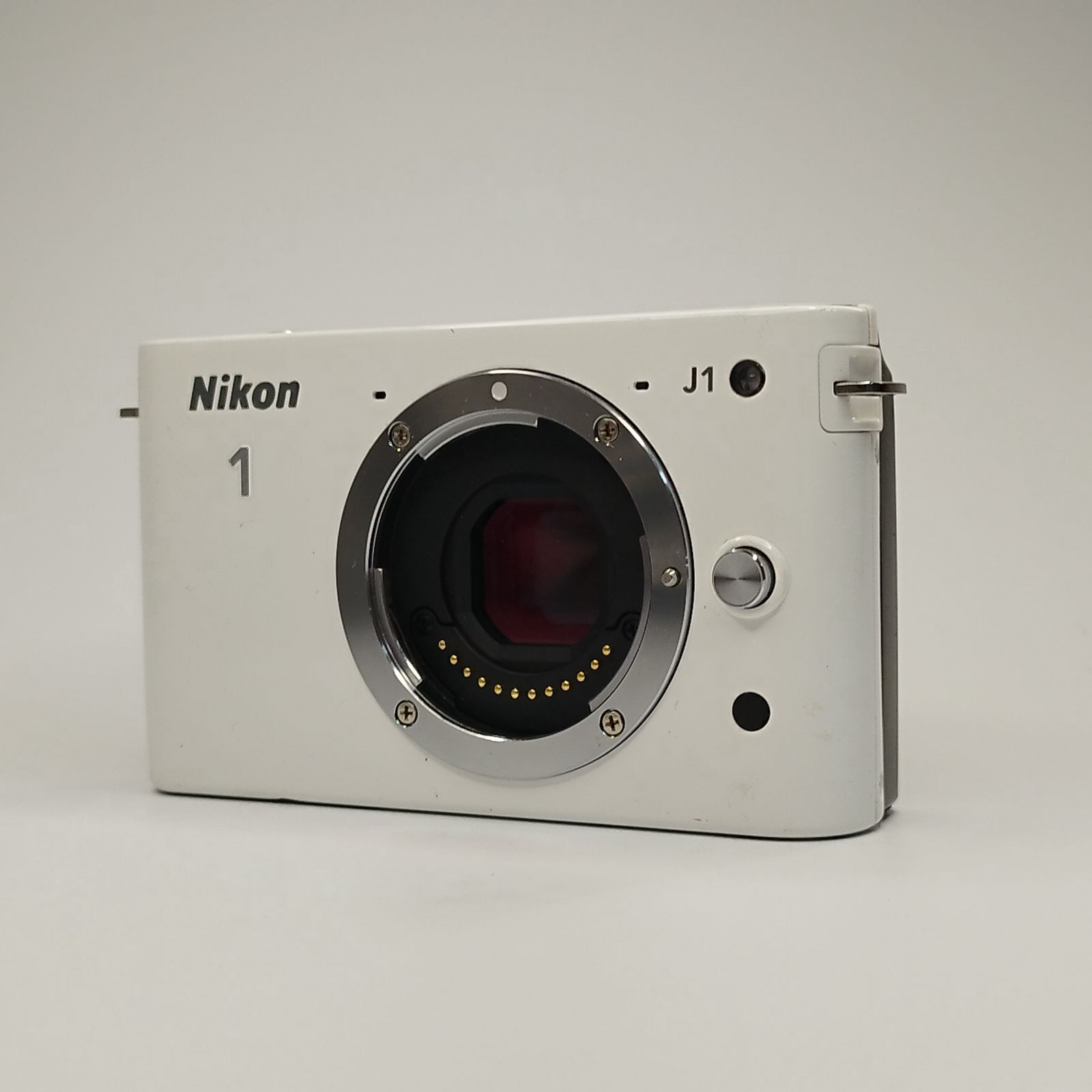 訳あり品】Nikon J1 ホワイト ミラーレス一眼 レンズ 動作不良あり