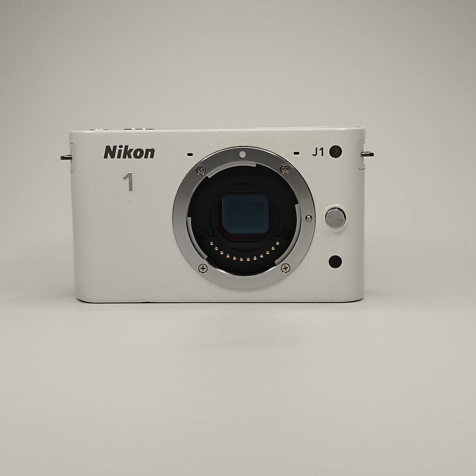 訳あり品】Nikon J1 ホワイト ミラーレス一眼 レンズ 動作不良あり