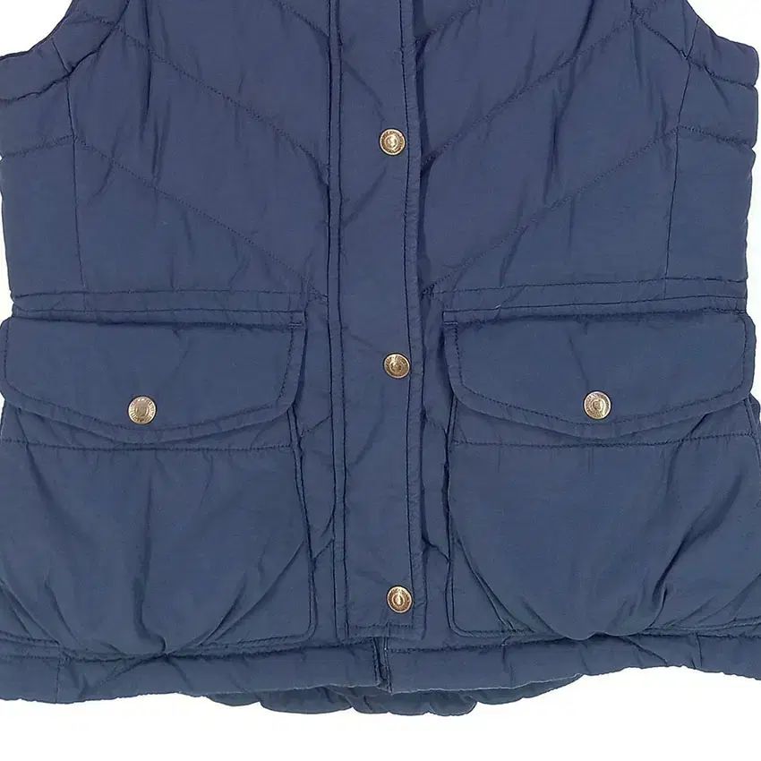 Polo Jeansカンパニー レディース ネックファー ダウンベスト ネイビー