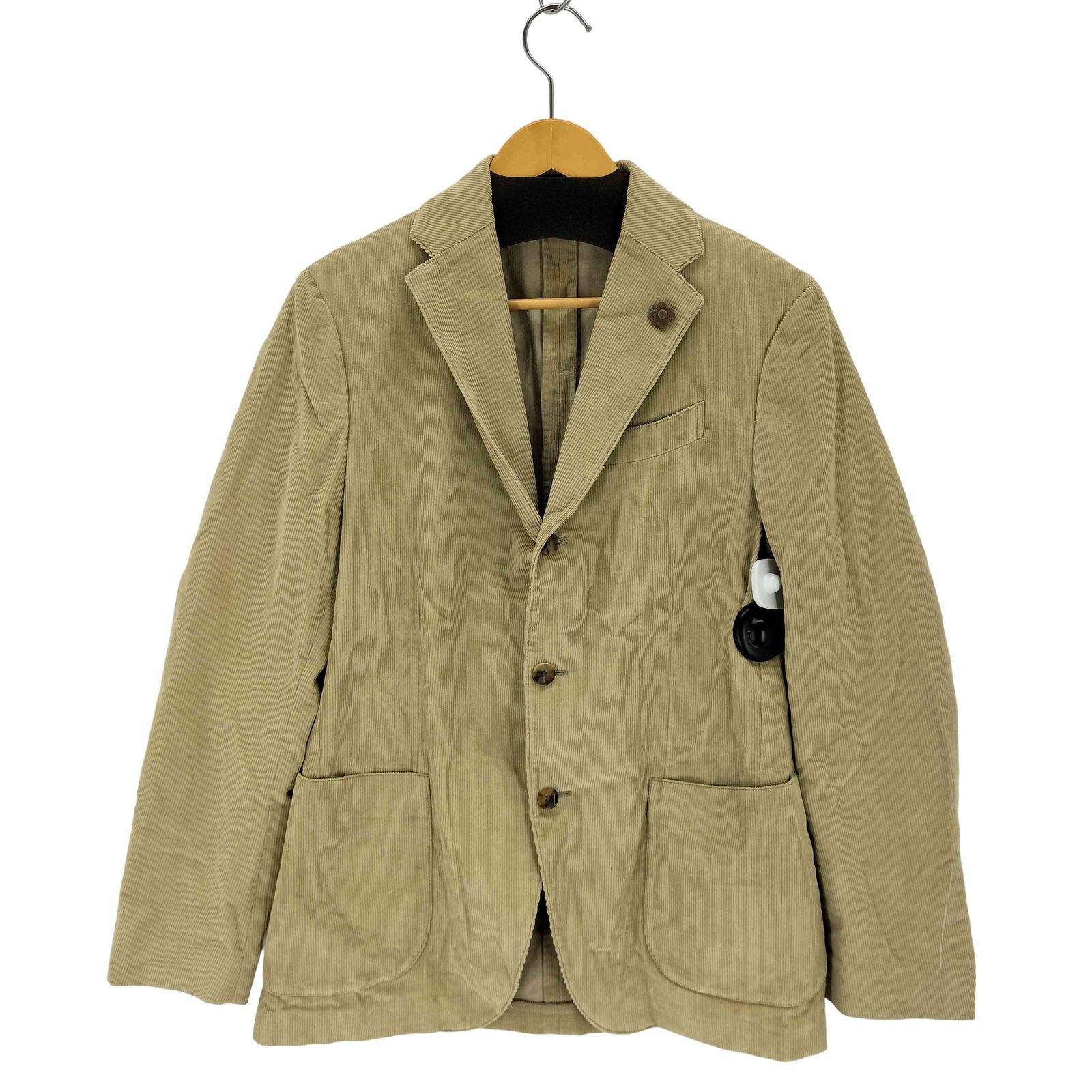 ラルディーニ　現行　イタリア製 テーラード ジャケット ベージュ　コーデュロイ ラルディーニ 現行 イタリア製 テーラード ジャケット ベージュ