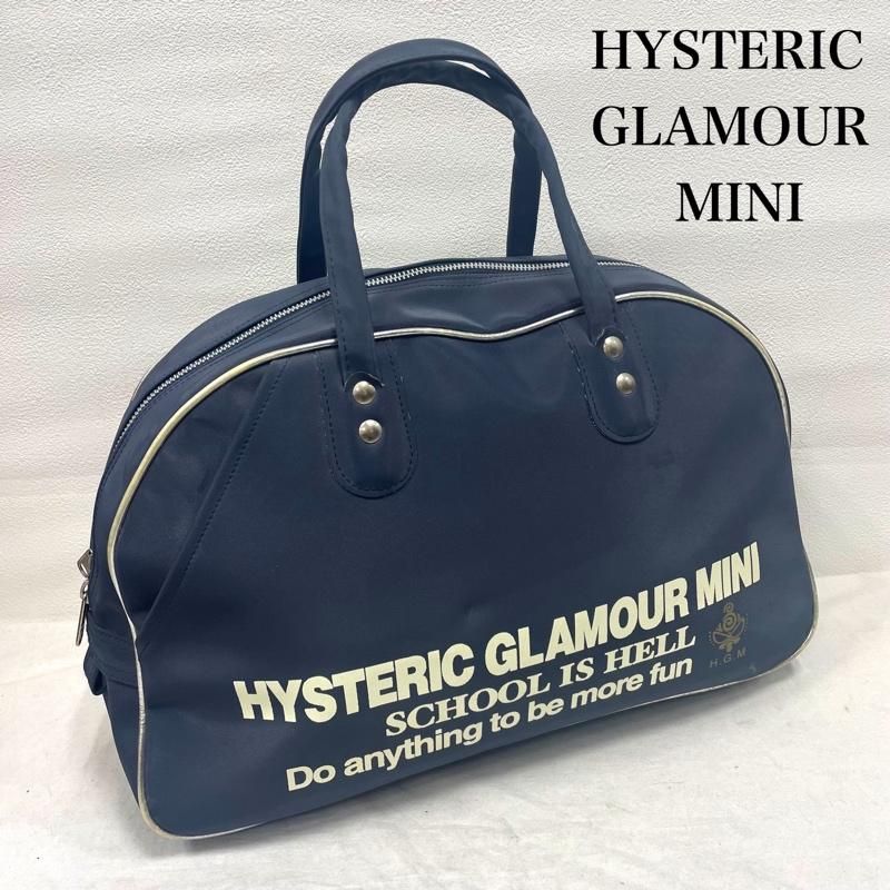 ヒステリックグラマー プリント ロゴ ボストンバッグ ヒスミニ
