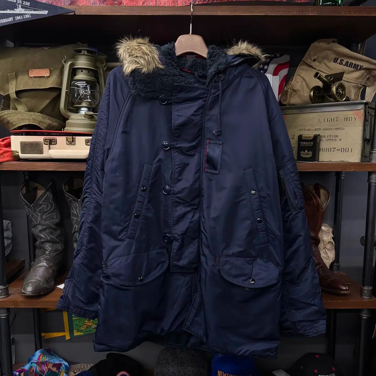 ポロ ジーンズ カンパニー by ラルフローレン ファー フード N 3 B 復刻 マウンテンパーカー パーカ 133