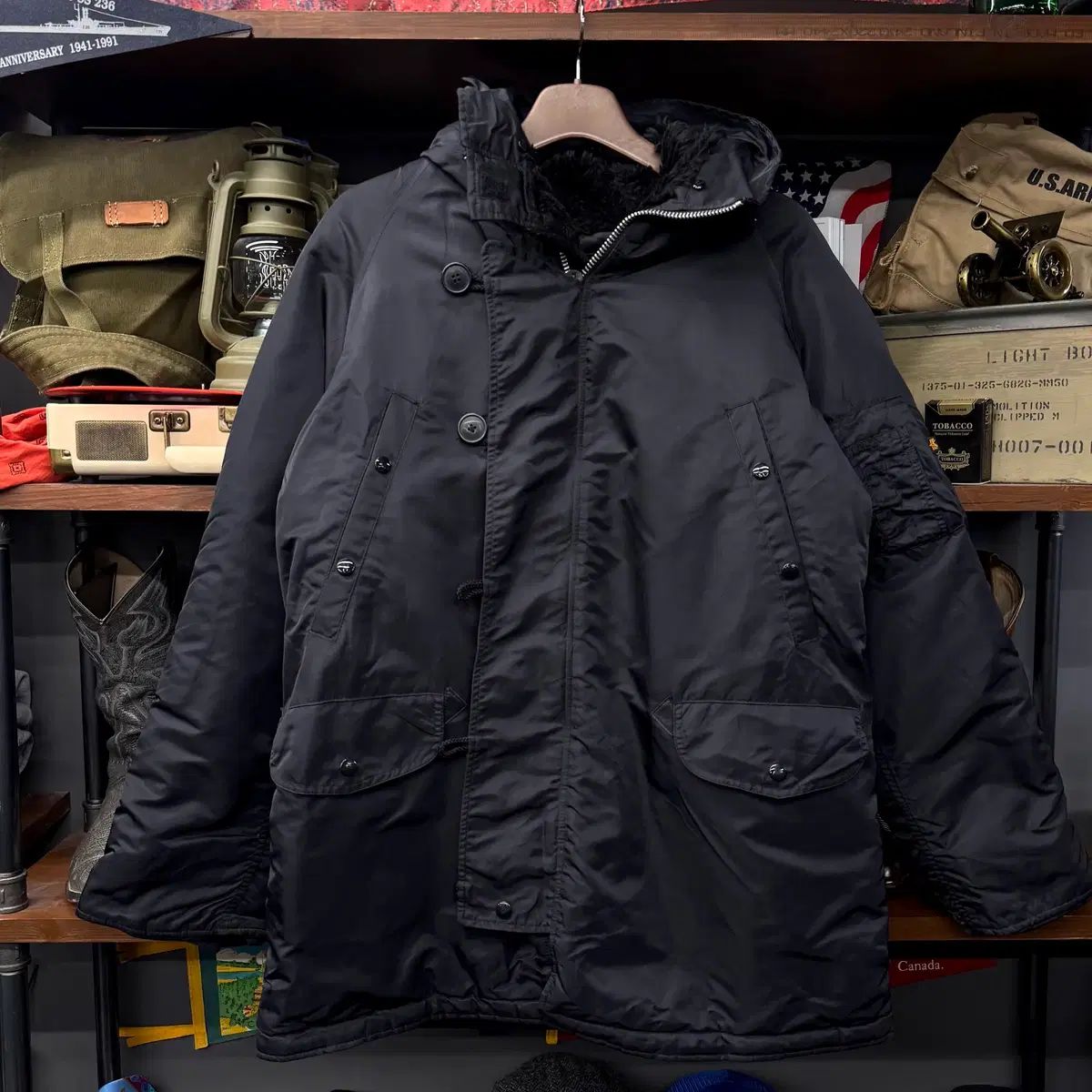アルファ インダストリー N 3 B ミリタリー ファー フード マウンテンパーカー パーカ 復刻 134