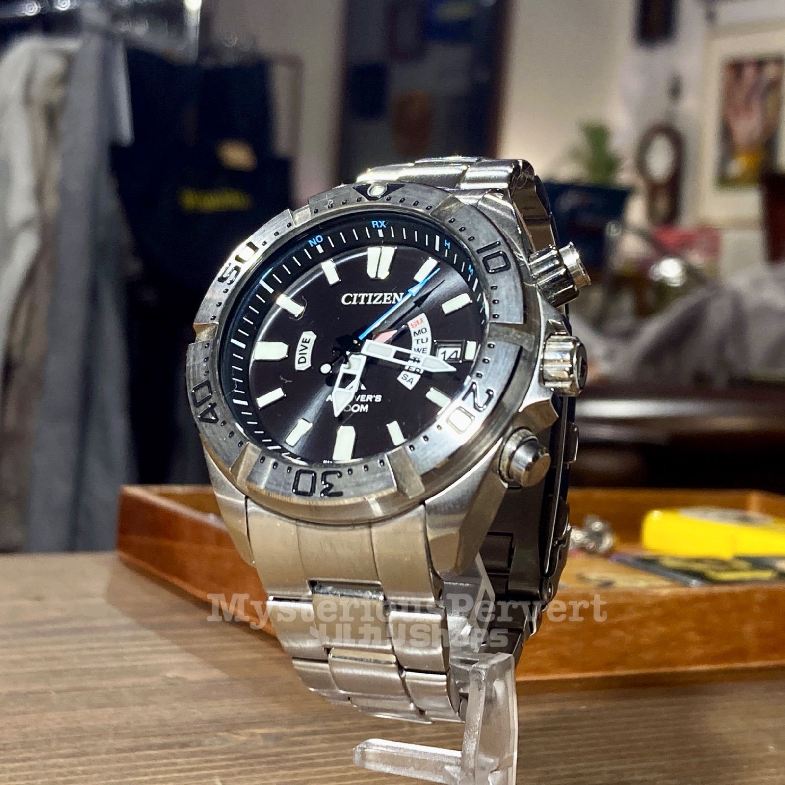 MP018) 腕時計 CITIZEN H112-T016651 Eco Drive PRO MASTER 稼動品