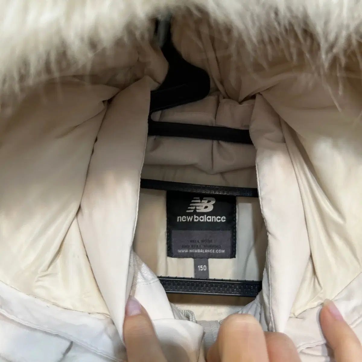 ニュー ンス 2025 キッズ グースダウン ロングダウンジャケット 150 アイボリー