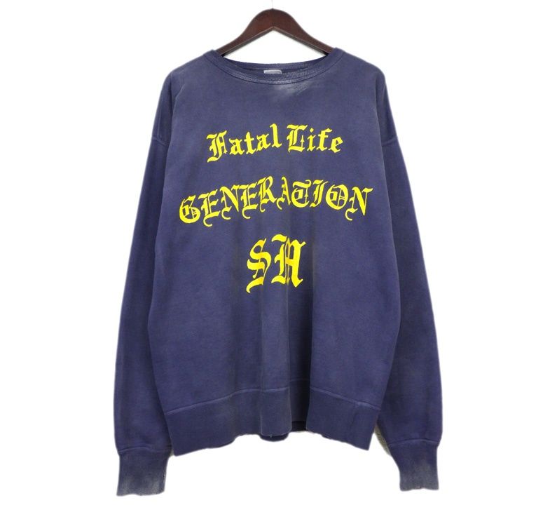 セントマイケル SAINT MICHAEL 23AW 【 CRW SWEAT FATAL LIFE SM YS8