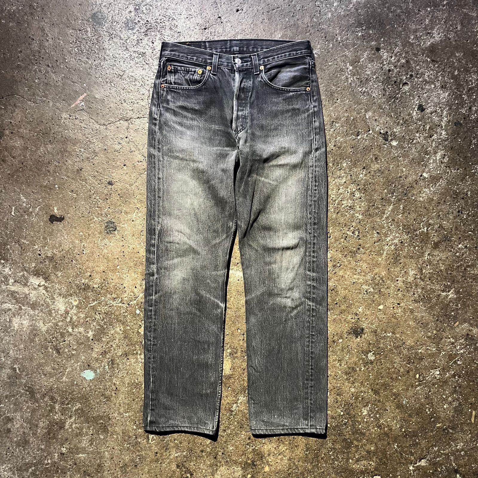 LEVI S 90 501-0185 W 31 L 34 スペイン製 先染めブラック デニムパンツ リーバイス 1990 96年製 ユーロリーバイス