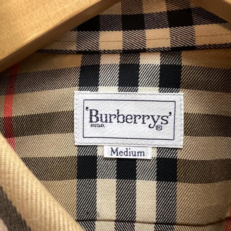 BURBERRYS バーバリー オールドバーバリー 90's シャドーホース バーバリー 90s シャドーホース ノバチェック 長袖シャツ デッド