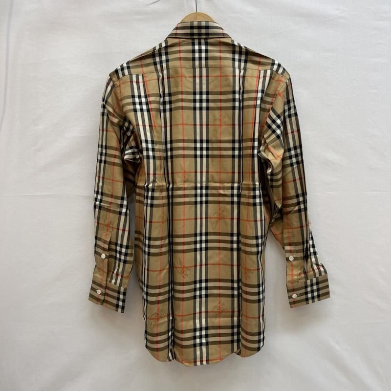バーバリー 90s シャドーホース ノバチェック 長袖シャツ デッド