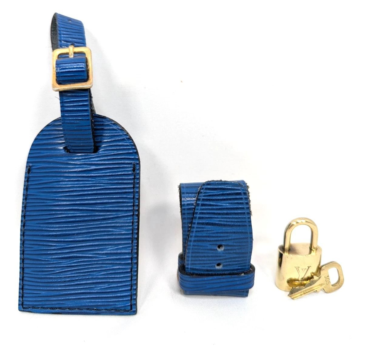 ルイヴィトン　キーポル50　エピ　トレドブルー　旅行かばん　268 本物】ルイ ヴィトン ボストンバッグ キーポル50 エピ トレドブルー