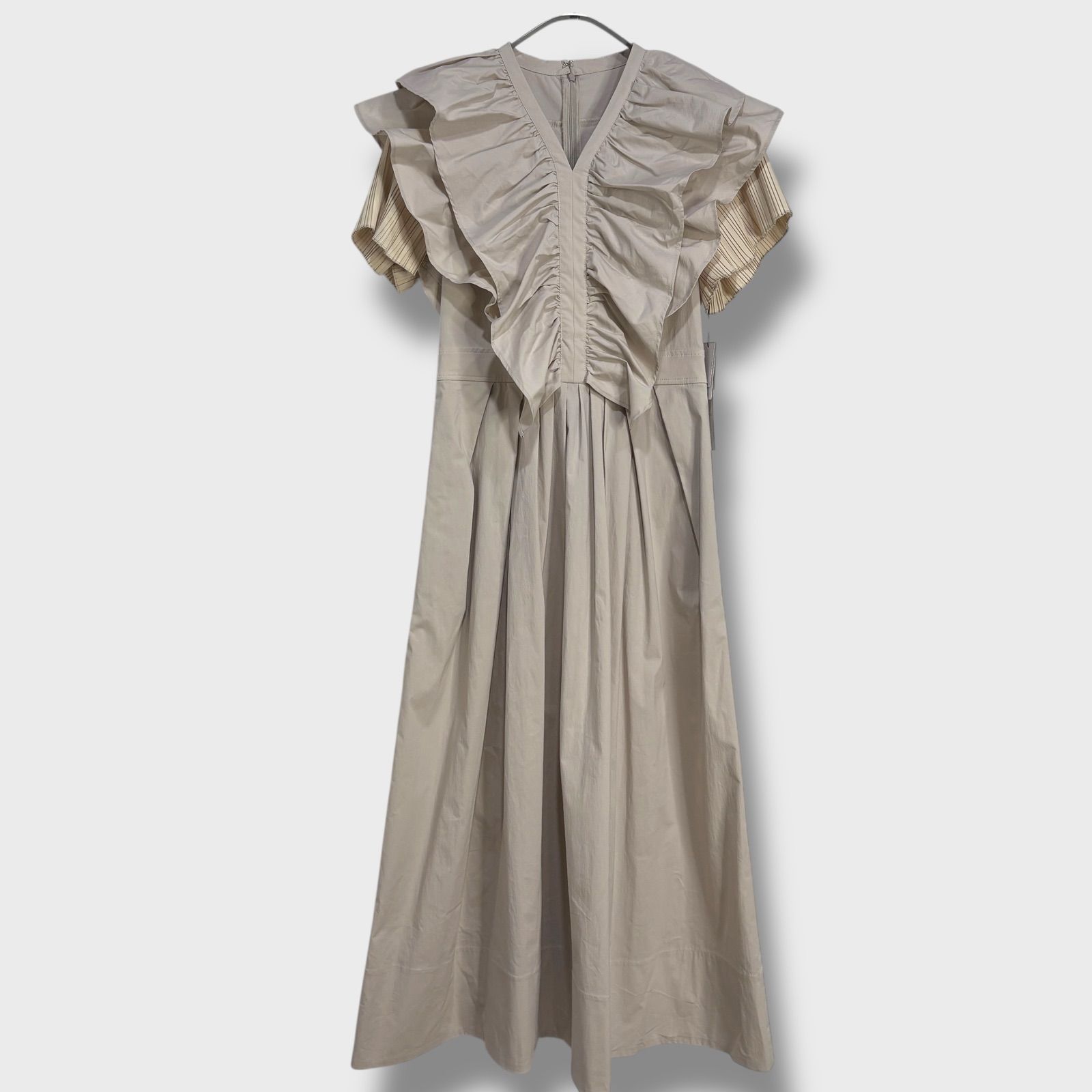 タグ付き♥品 エレンディーク オーバーラップフリルワンピース 2 L 25 M