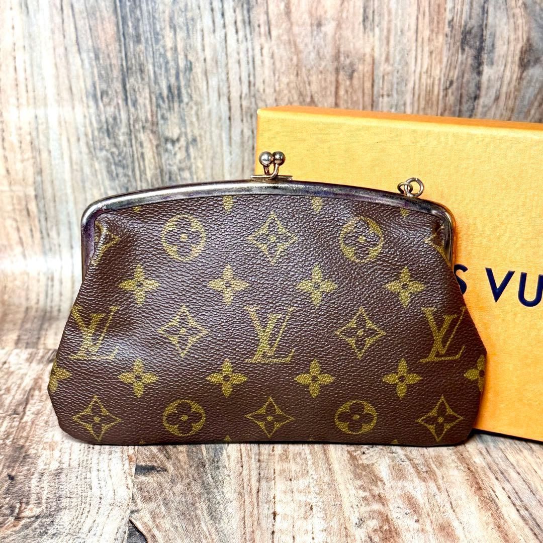 ⛄️ ⛄️ルイヴィトン モノグラム がま口 ポーチ USAバケット 632