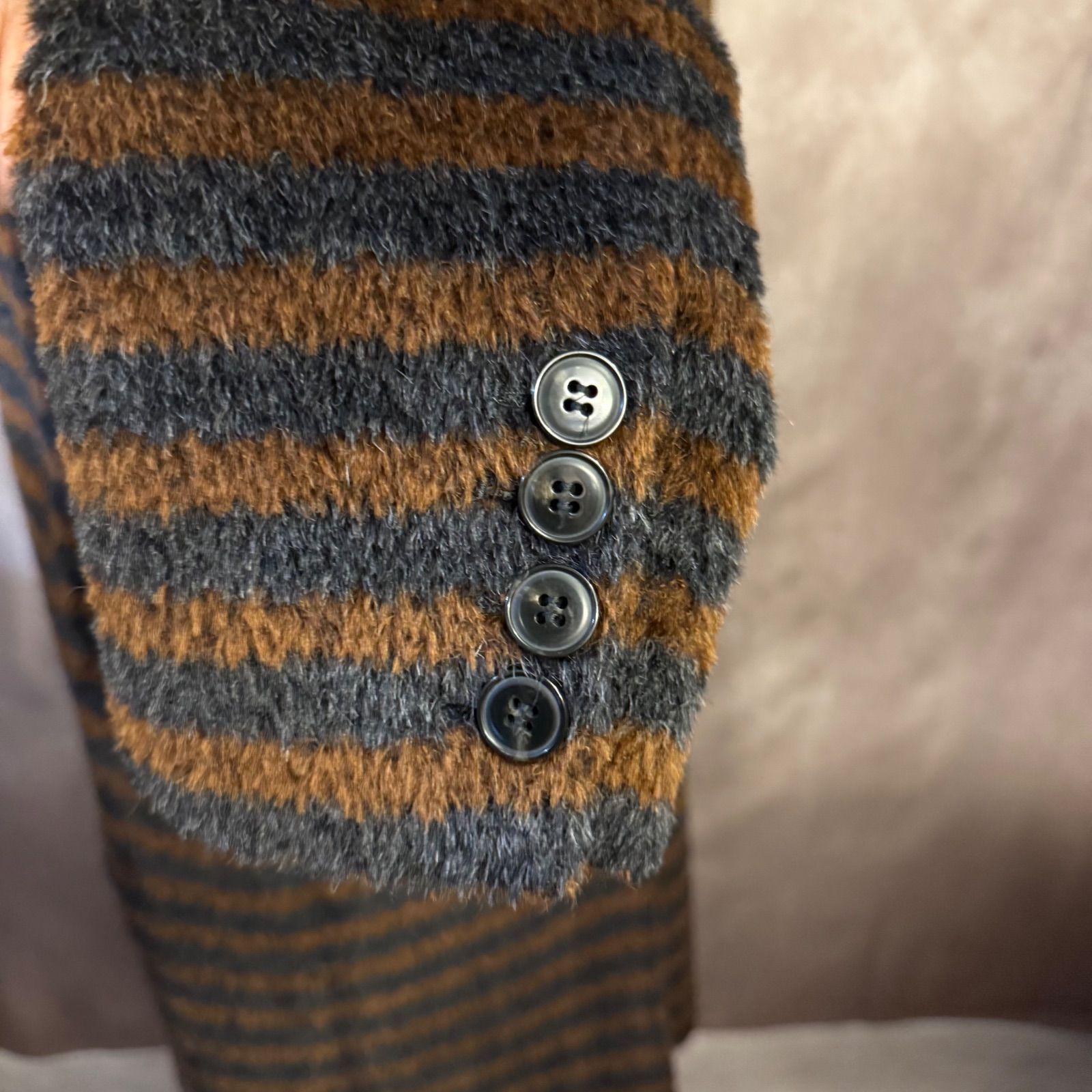 極美品 Max Mara マックスマーラ 白タグ ロングコート シャギー