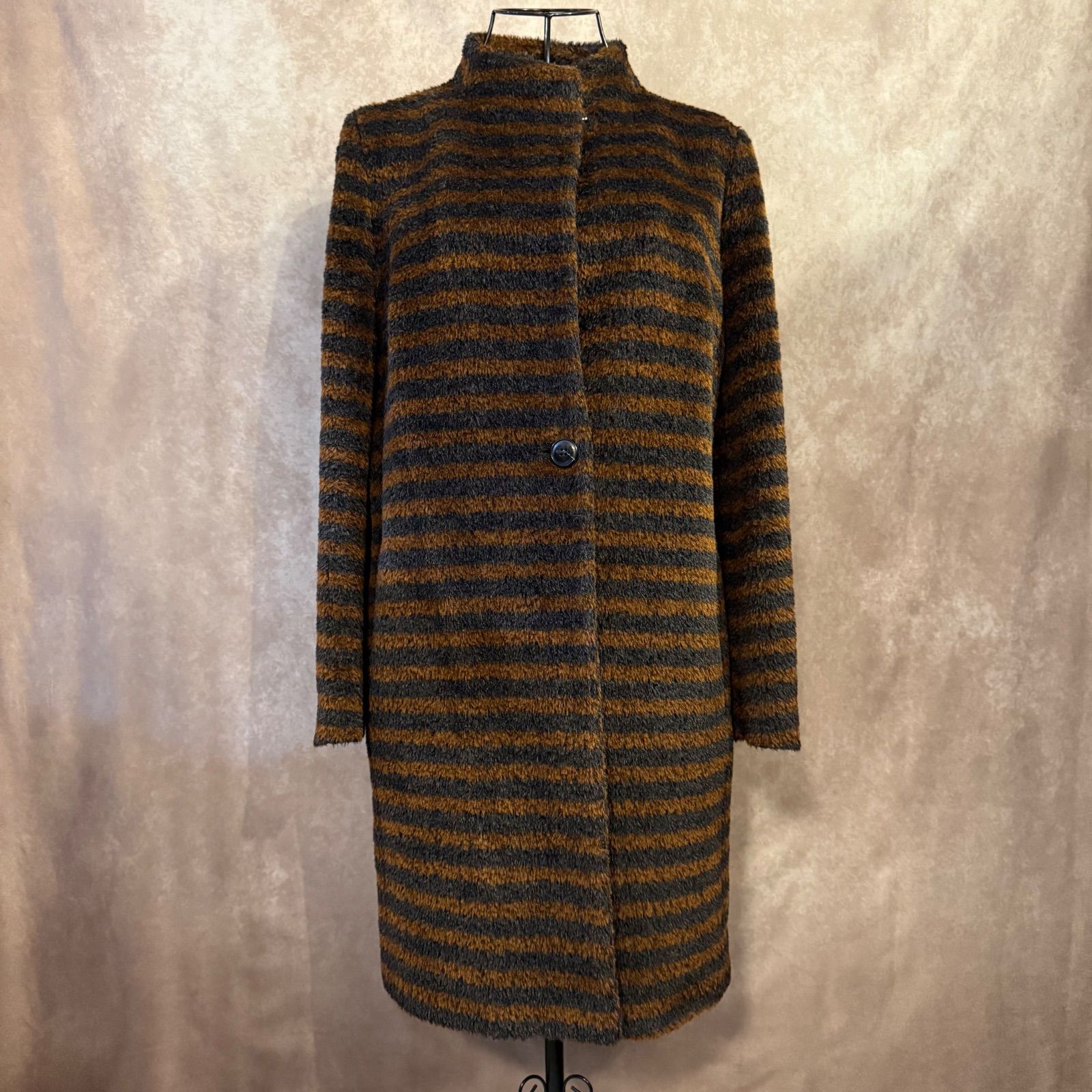 極美品 Max Mara マックスマーラ 白タグ ロングコート シャギー