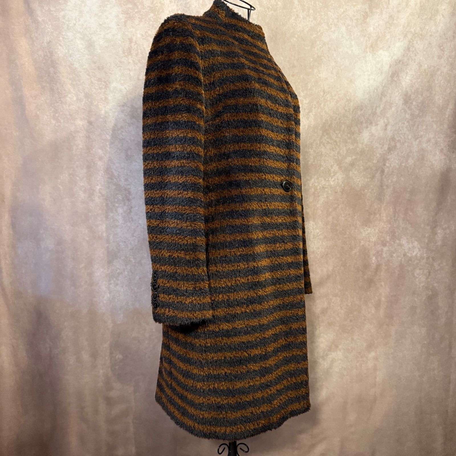 極美品 Max Mara マックスマーラ 白タグ ロングコート シャギー