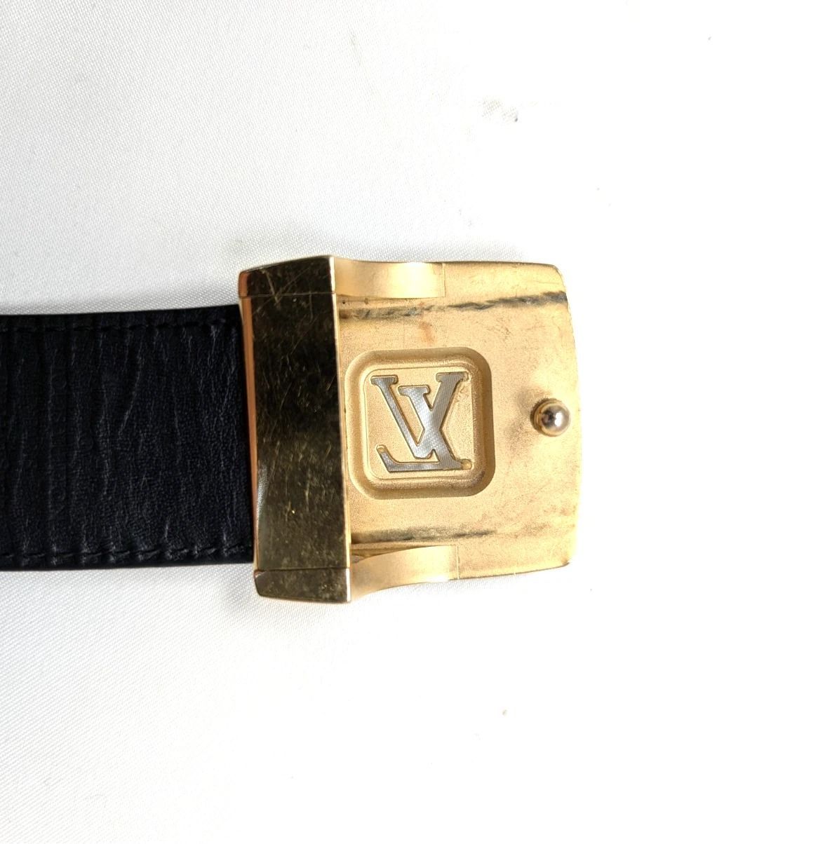 本物】ルイ ヴィトン ベルト サンチュール LV カット マルチカラー