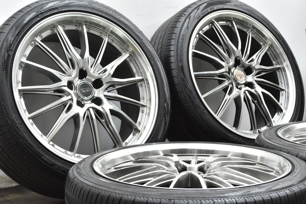 ドレスアップ用に DORFREN HYVAA ドルフレン 20 in 8 5 J 35 PCD 114 3 ヨコハマ ブルーアース RV 03 245 40 R アルファード ハリアー