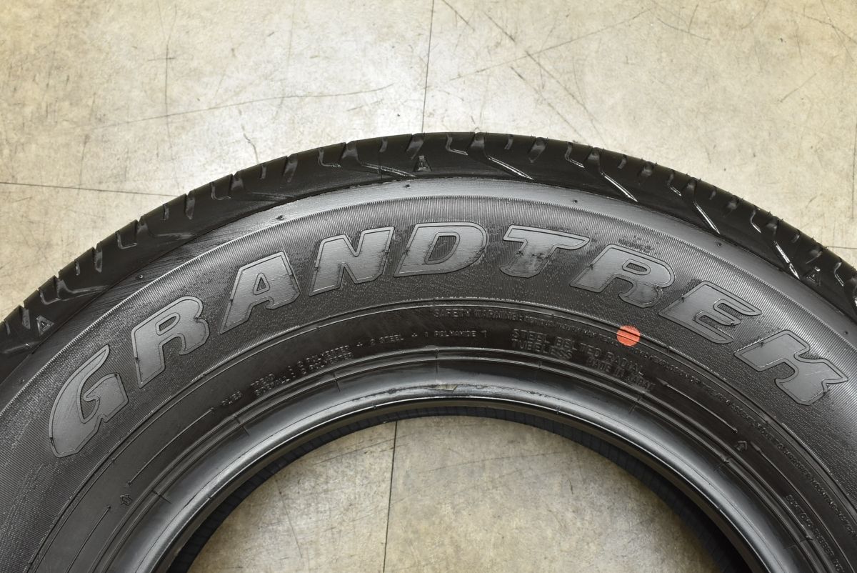  製 新車外し ダンロップ グラントレック AT 20 195 80 R 15 4本セット ジムニーシエラ ジムニーノマド バリ溝 イボ付きサマータイヤ 15インチ サマータイヤ ノーマルタイヤ