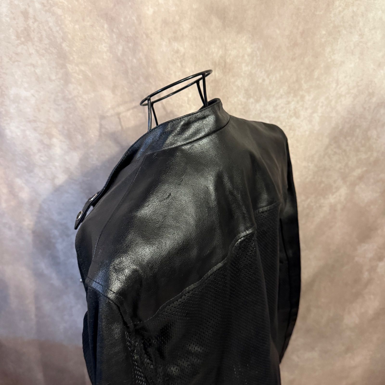 HARLEY DAVIDSON ハーレーダビッドソン パンチングレザージャケット L