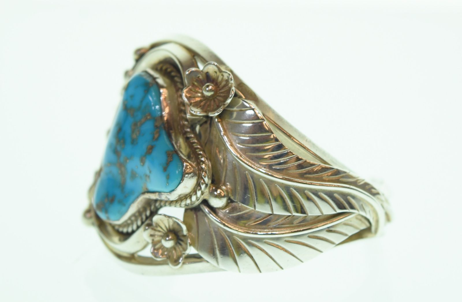ナバホ NAVAJO FRED GUERRO STERLING バングル ブレスレット メンズ