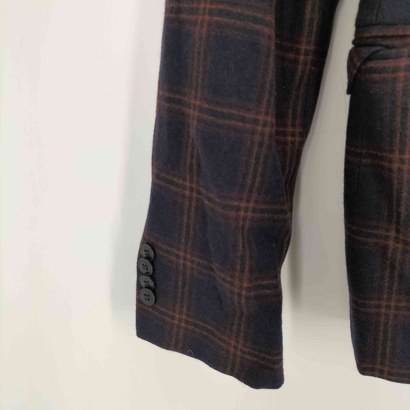 アニエスベーオム Agnes b.homme 2Bチェックウールテーラード