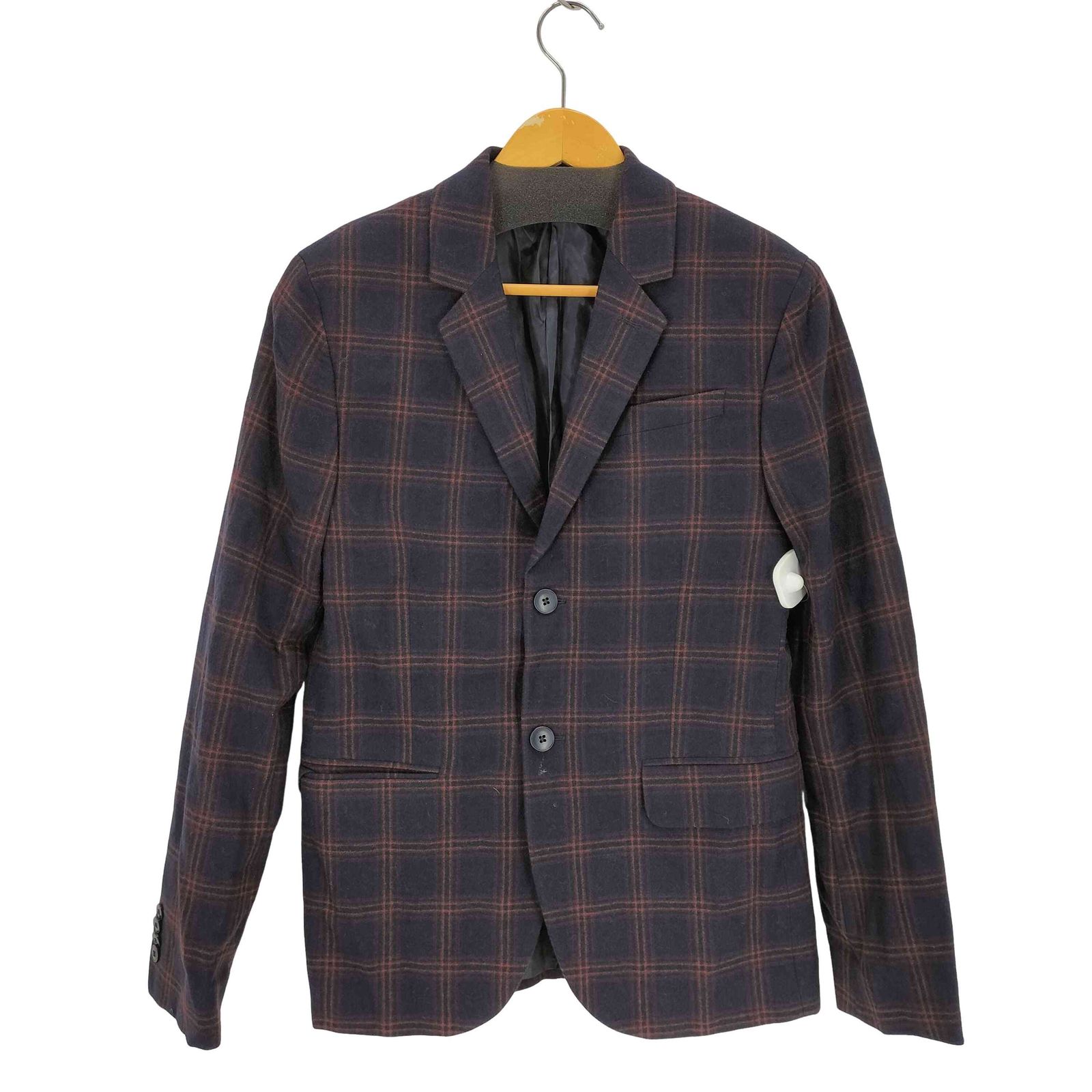 アニエスベーオム　チェックジャケット アニエスベーオム Agnes b.homme 2Bチェックウールテーラード