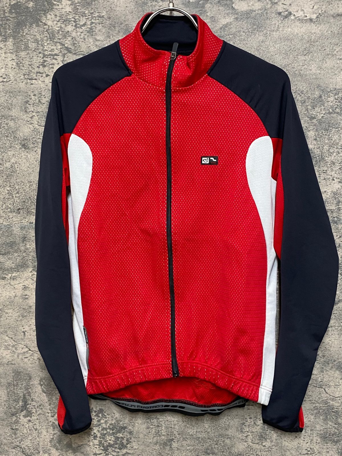 JS075 デマルキ DE MARCHI 長袖 サイクルジャージ 赤 S ※擦れ - メルカリ