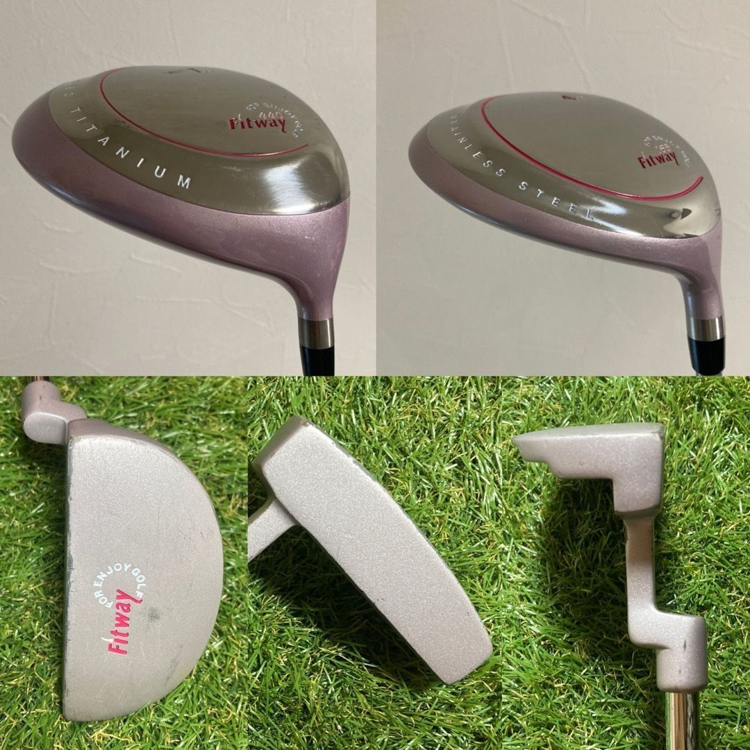 レディース 割引 Fitway ハーフセット ゴルフクラブ 初心者 優しい