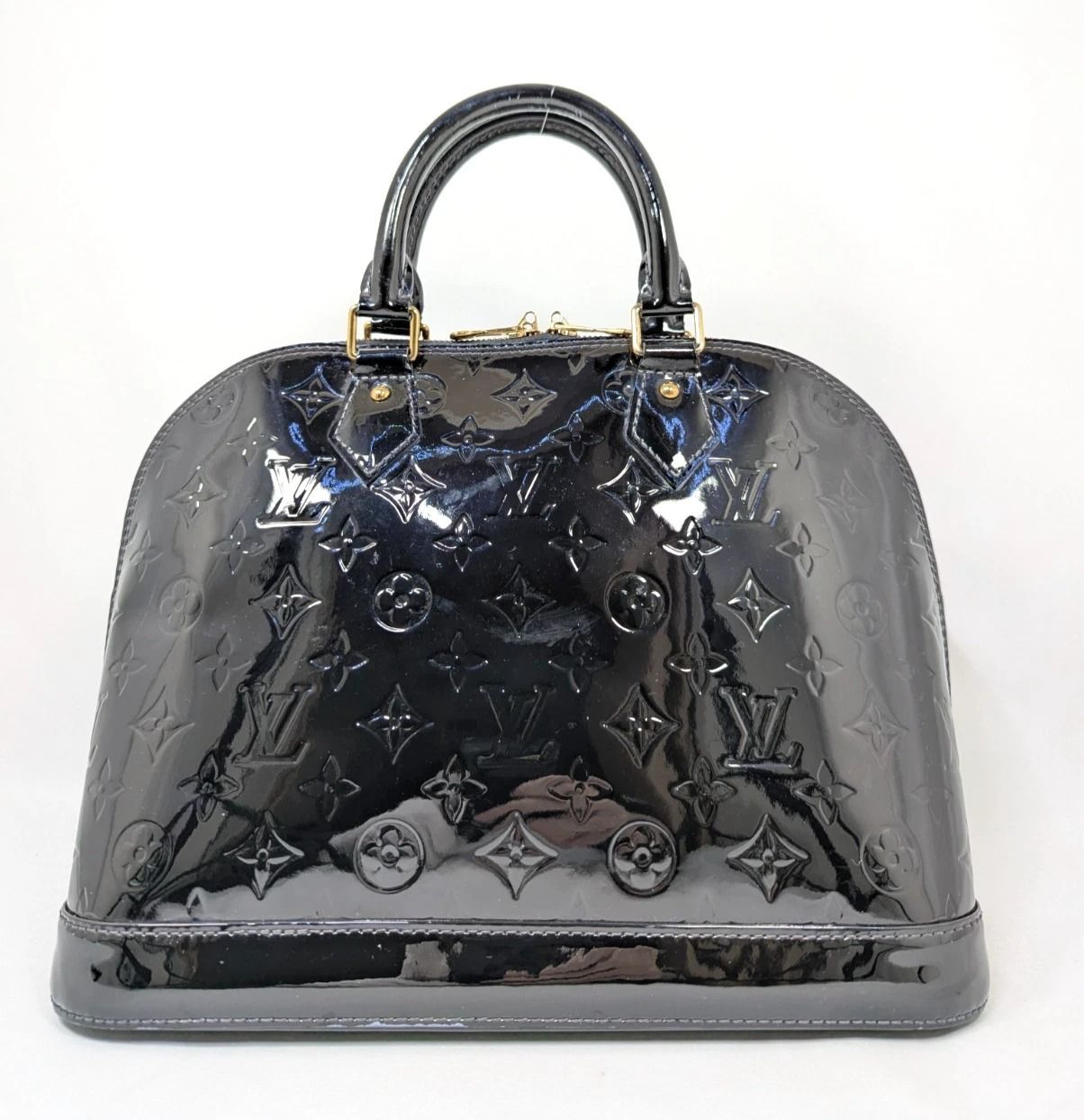 美品 ヴィトン LOUIS VUITTON ヴェルニ アルマPM ハンドバッグ ルイヴィトンアルマ PM 14125 アマラント レディース モノグラム