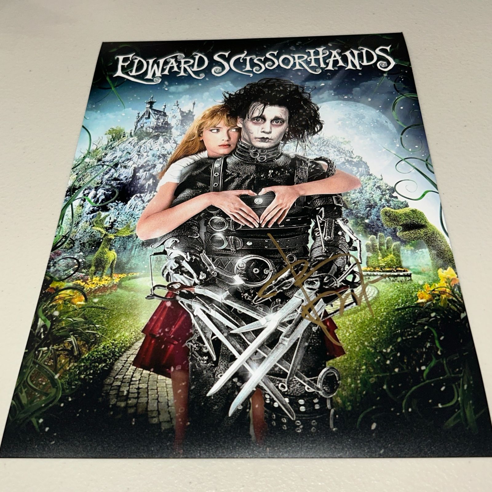 シザーハンズ ジョニー・デップ 直筆サイン入り写真　保証書付き　ah9 シザーハンズ ジョニー・デップ 直筆サイン入り写真 保証書付き ah9