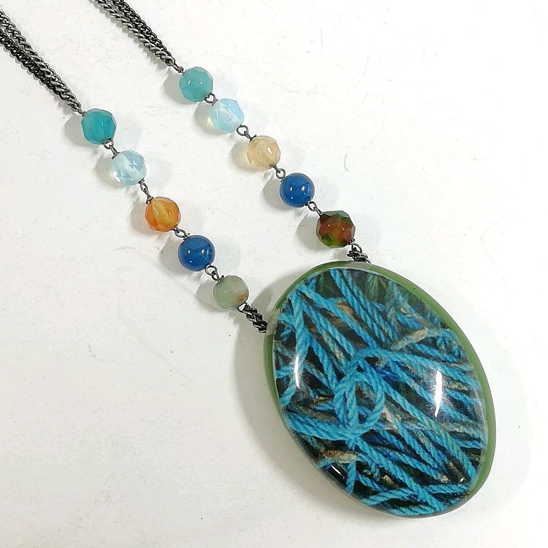 ドナテラペリーニ*天然石　ネックレス　グリーン系 ドナテラペリーニ*天然石 ネックレス グリーン系