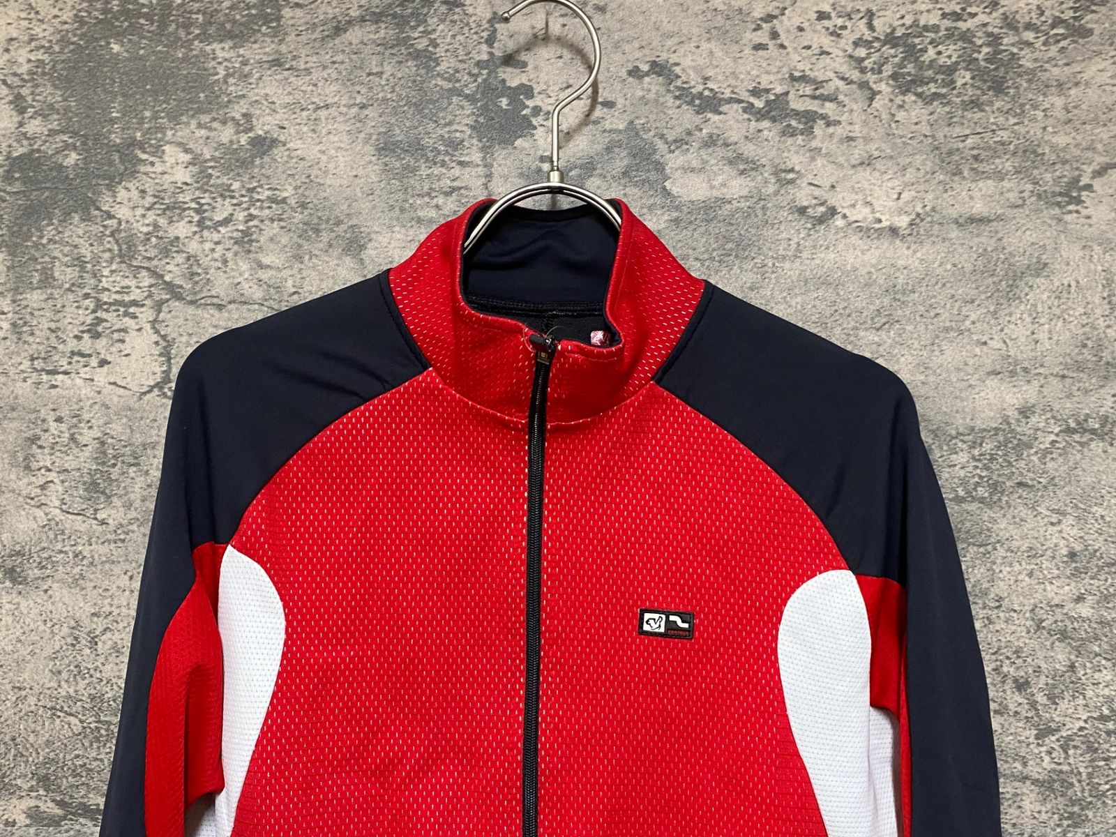 JS076 デマルキ DE MARCHI 長袖 サイクルジャージ 赤 S ※擦れ - メルカリ