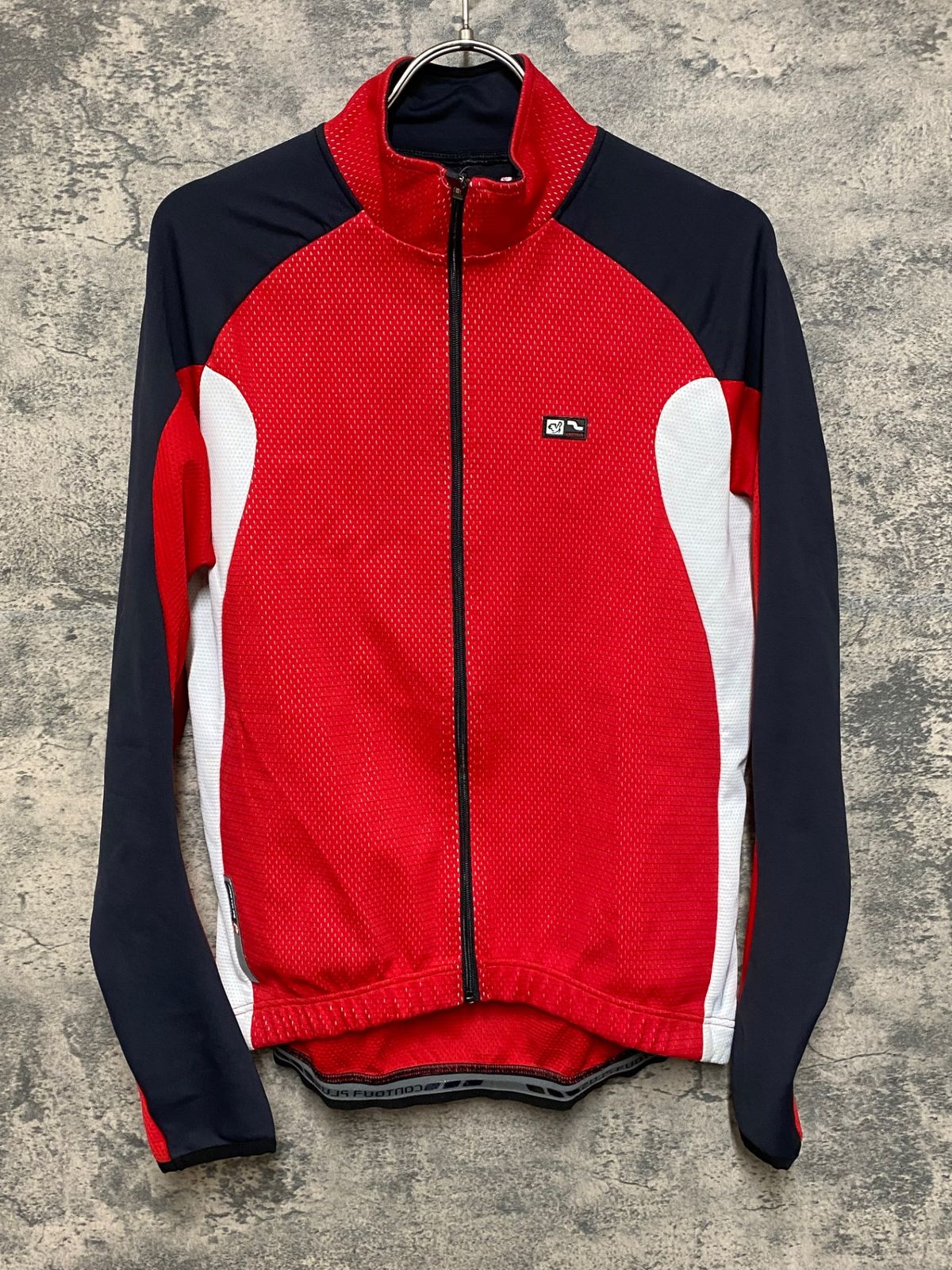 JS076 デマルキ DE MARCHI 長袖 サイクルジャージ 赤 S ※擦れ - メルカリ