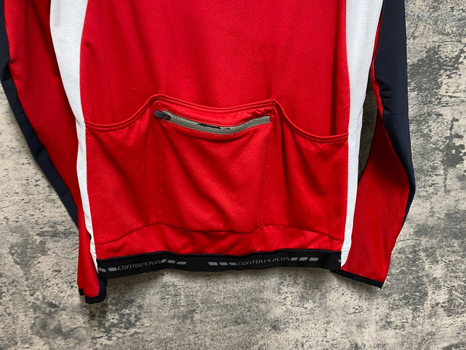 JS076 デマルキ DE MARCHI 長袖 サイクルジャージ 赤 S ※擦れ - メルカリ