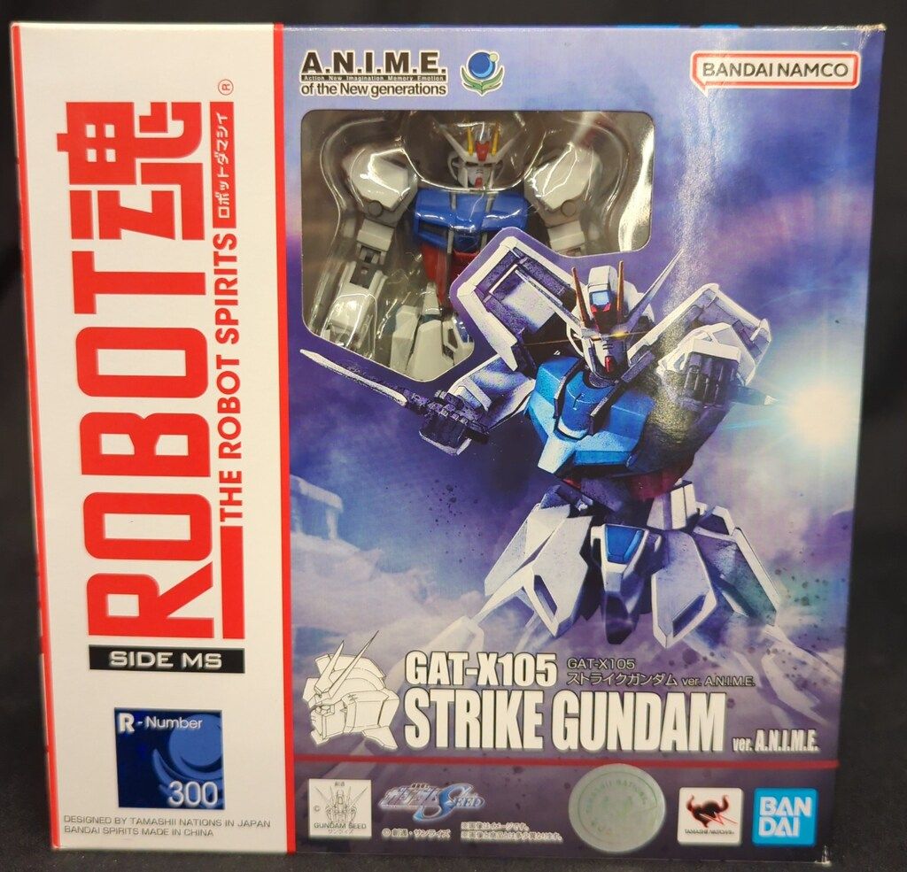 ROBOT魂<SIDE MS>verANIME ストライクガンダム等セット ROBOT魂 ＜SIDE MS＞ AQM/E-X01 エールストライカー＆エフェクト