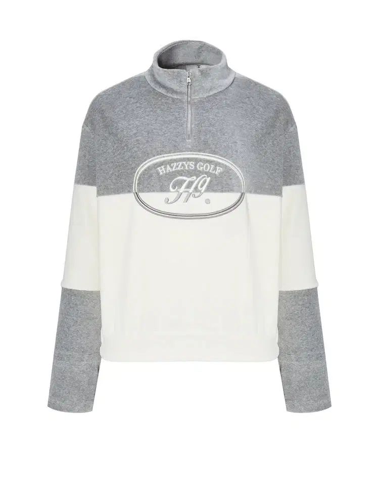HAZZYS へジス ゴルフ レディース ベロア 長袖Tシャツ 85