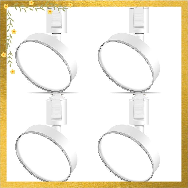 ダクトレール用ライト 12 W LED搭載 大光量1200 lm 120 W相当 器具一体型 取付け簡単 角度調節 ダクトレール用照明 ライティング 施設照明 スポットライトライティングレール レール照明 セット 昼光色 白器具 0