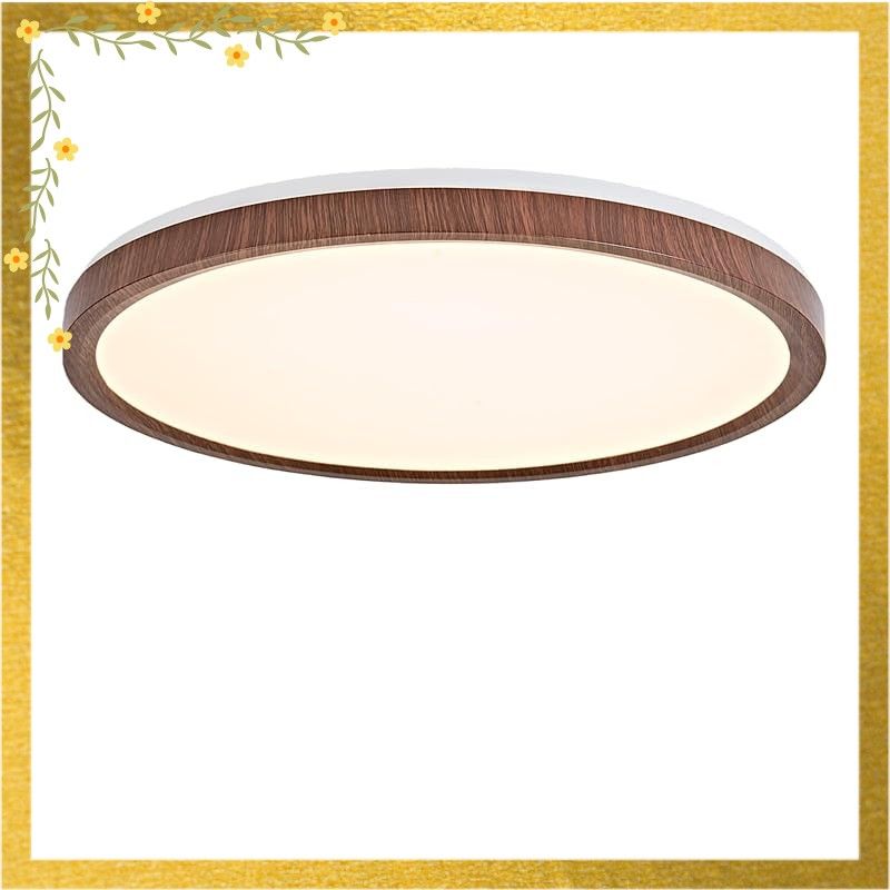 jiaqihong5 LEDシーリングライト 8畳 和風 木目調 36w おしゃれ 40CM 天井照明器具 上下発光 節電 明るさ 間接光 背面発光  室内家居 調光調色 極薄型 電気 昼光色 電球色12段階調色調光タイプ LEDライト 直下照明 背面発光 1 - メルカリ LED シーリングライト 8畳-10畳 無段階調光調色 上下発光 背面発光 間接照明