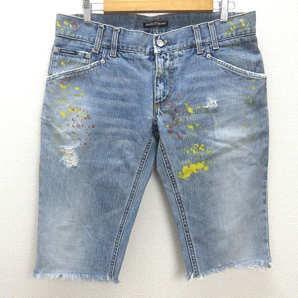 H□ITALY製□ドルチェ&ガッバーナ/DOLCE & GABBANA ダメージ＆ペイント