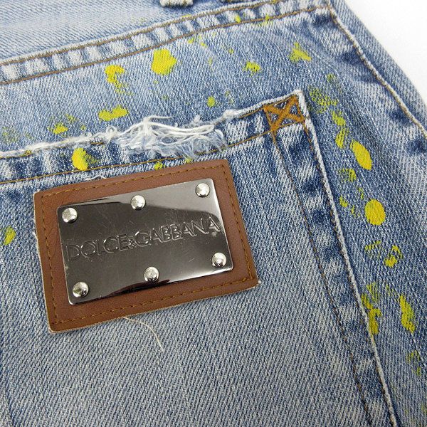 H□ITALY製□ドルチェ&ガッバーナ/DOLCE & GABBANA ダメージ＆ペイント