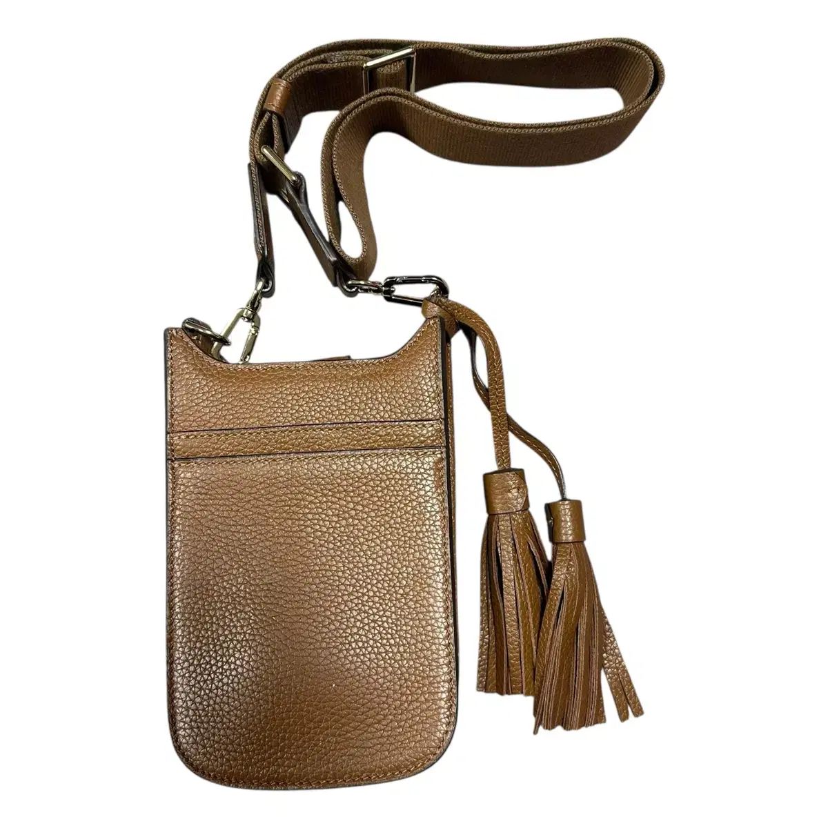 Tory Burch Thea タッセル 携帯 ブラウン クロスバッグ