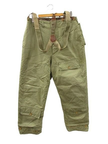 ヴィンテージ VINTAGE U S AAF 40 A 10 米軍 フライトパンツ アルパカ ARMY AIR FORCE サスペンダー付き オリーブ W 36