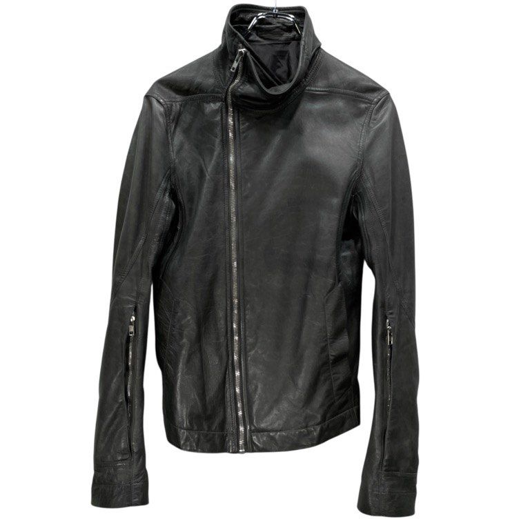 Rick Owens 14AW ラムレザーハイネックレザージャケット MOODY FW 