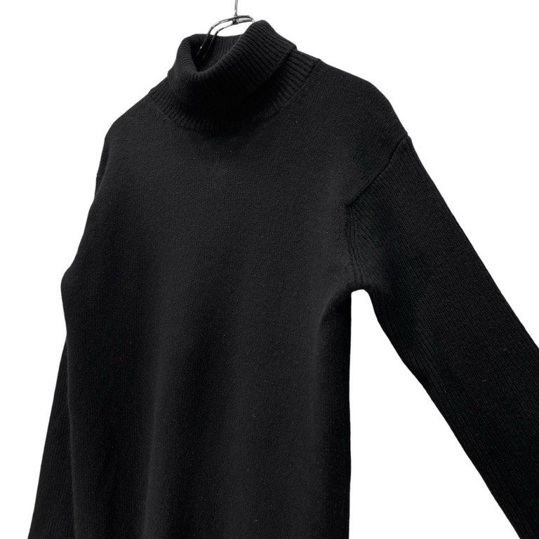 Y's for men 編地切替ウールタートルネックニットセーター ハイネック