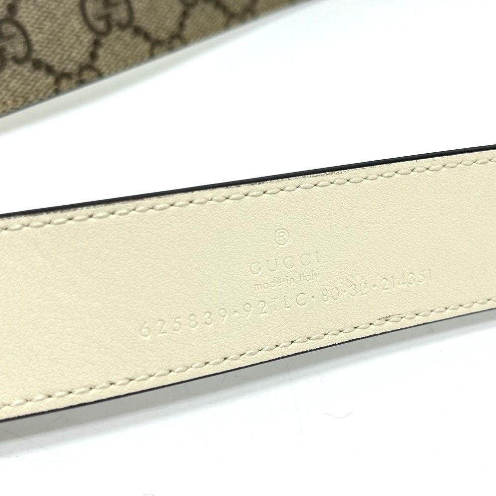 GUCCI グッチ ベルト ダブルG 625839 GGスプリームキャンバス ベージュ