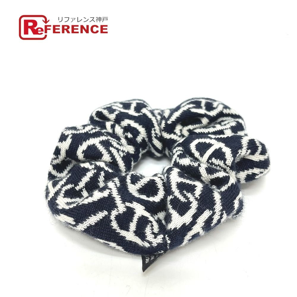 HERMES エルメス シュシュ クラウディア カシミヤ ブラック