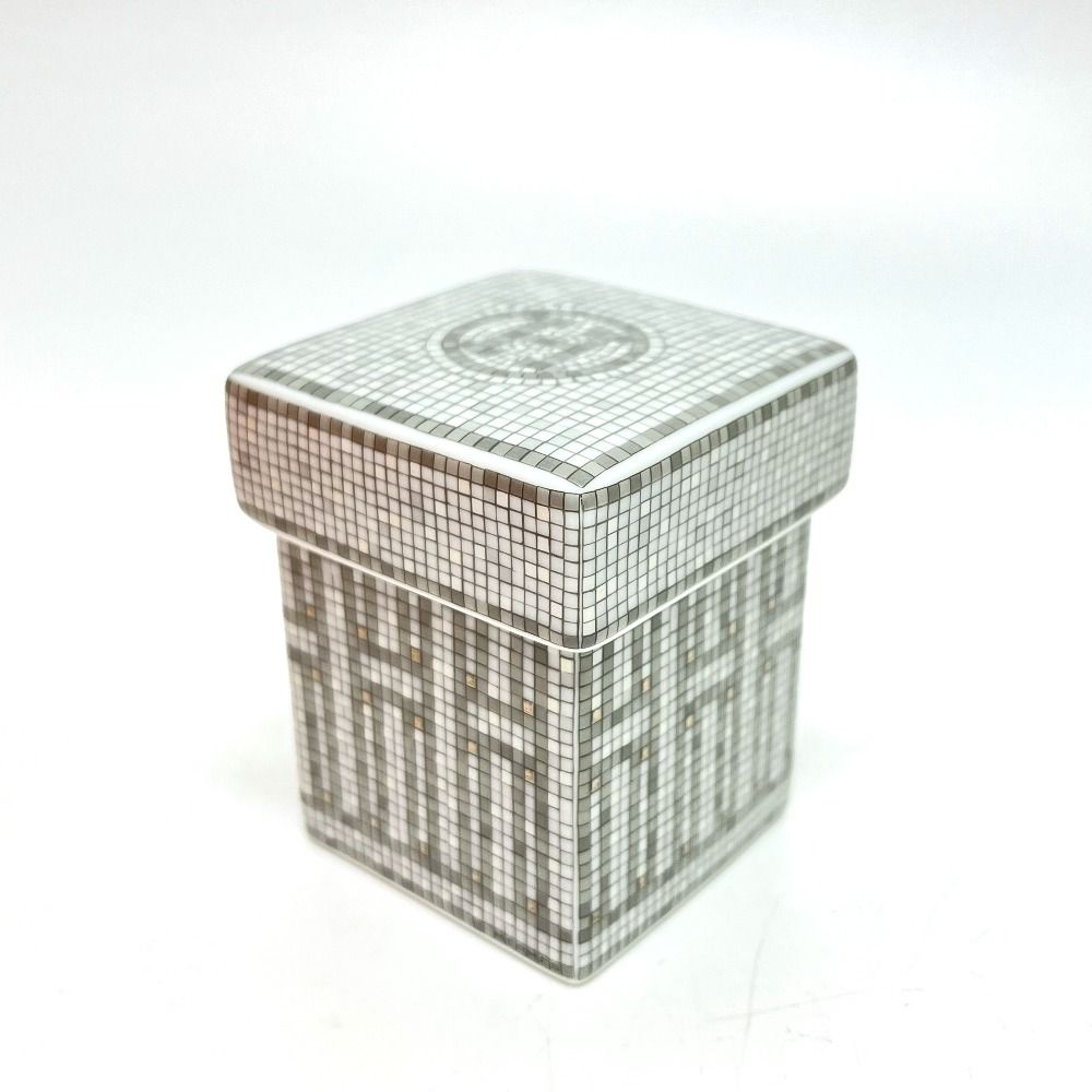 HERMES エルメス 雑貨 シュガーポット ボックス 〈モザイク 24