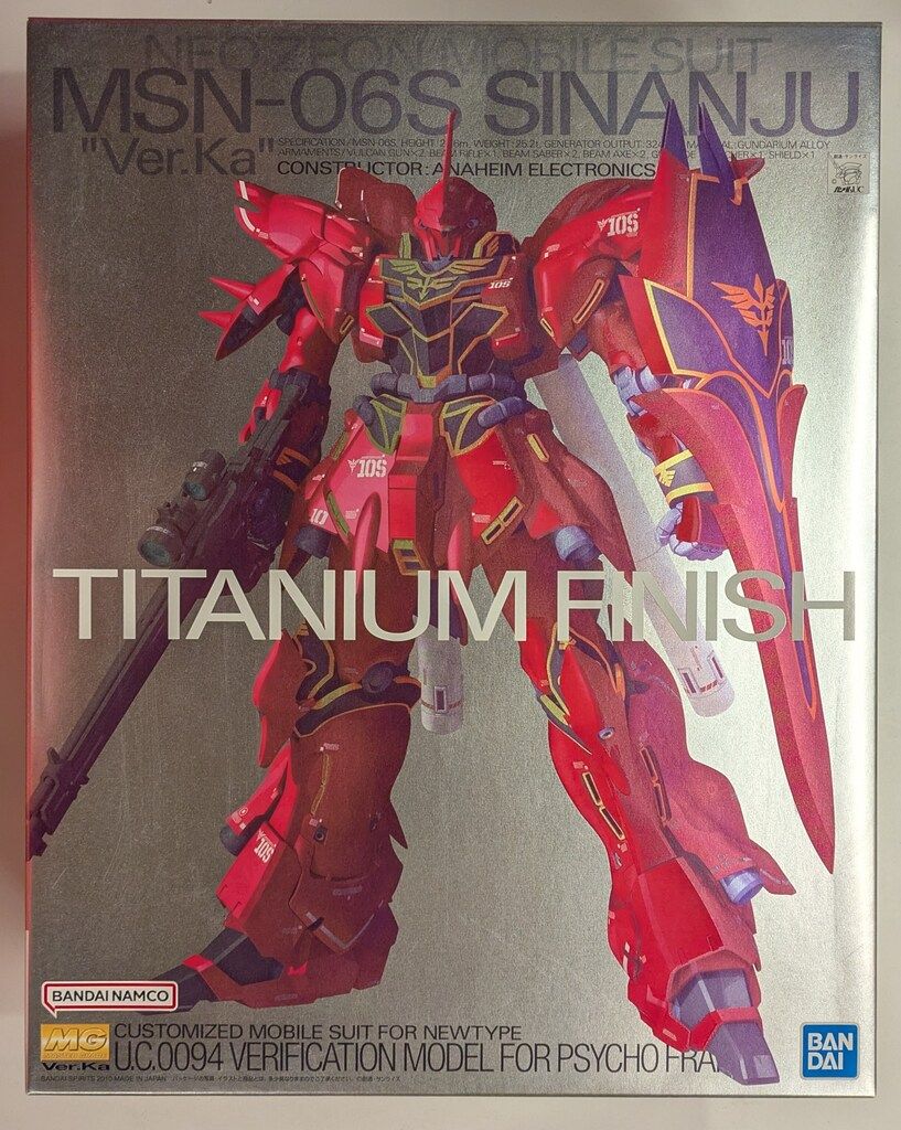 BANDAI SPIRITS MG 1 100 バンダイナムコ版 シナンジュ Ver.Ka チタニウムフィニッシュ